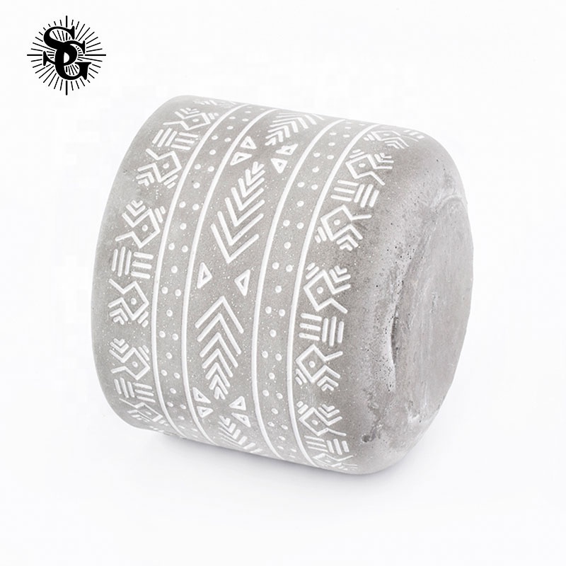 Sunny Glass unique design concrete candle jars with great quality