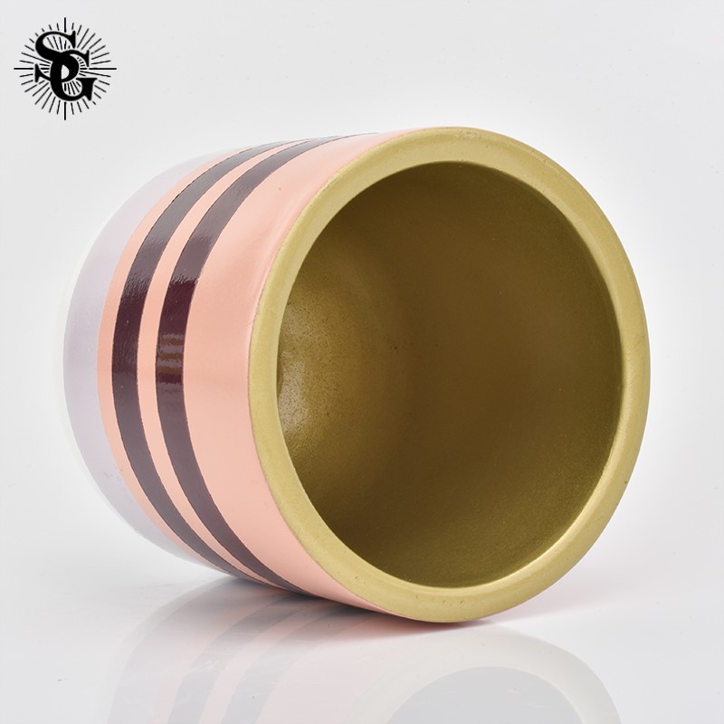 Sunny slap up 380ml 410g colourful colored concrete candle containers
