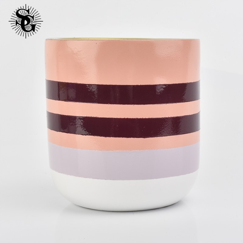 Sunny slap up 380ml 410g colourful colored concrete candle containers