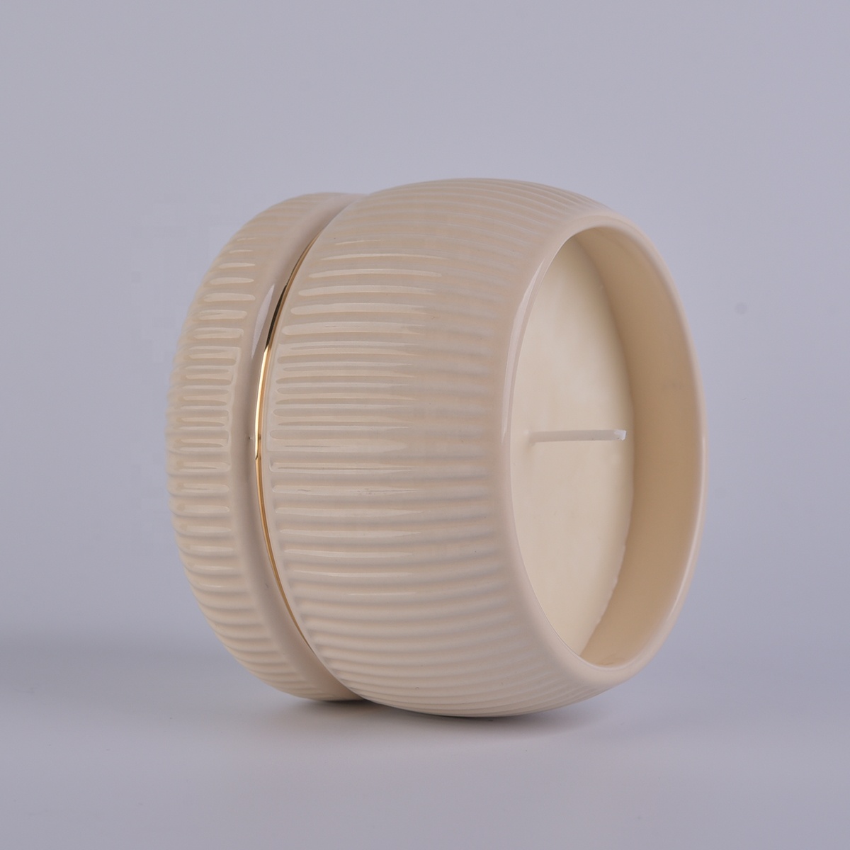 Sunny Wholesales custom recyclable candle ceramic holders 10oz 20oz