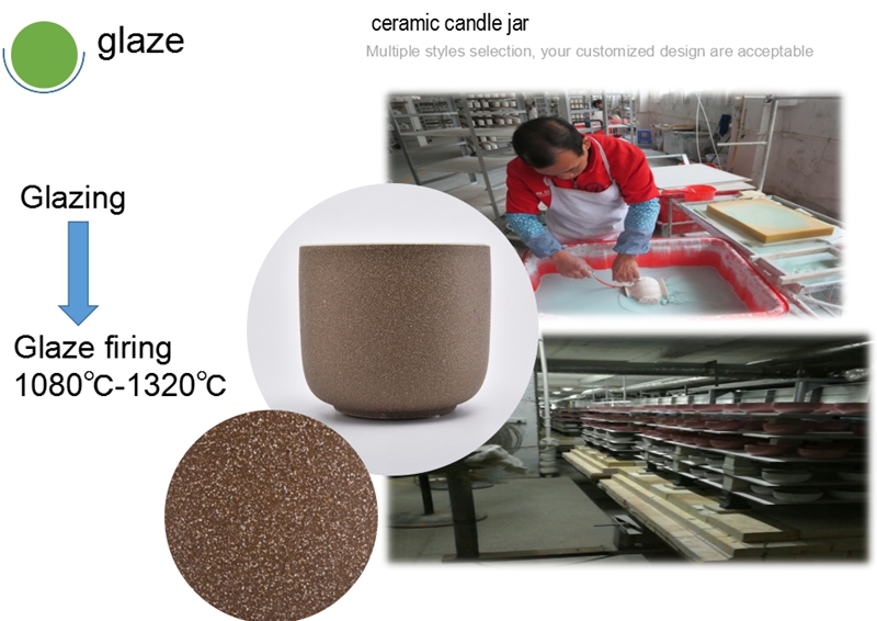 ceramic candlle container