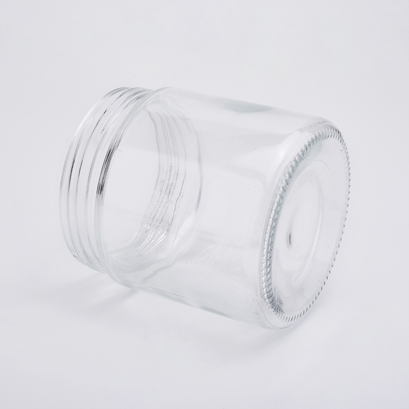 21oz wholesales smooth transparent glass candle holder home decorations candle containers