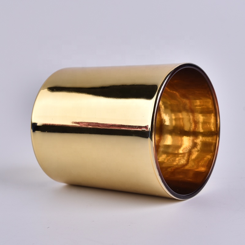 Cylinder glass candle holders hand blown glassware