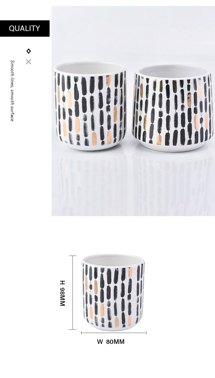 empty ceramic candle jar