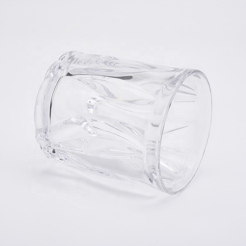 8oz 10oz Wholesales custom crystal empty luxury glass candle jars