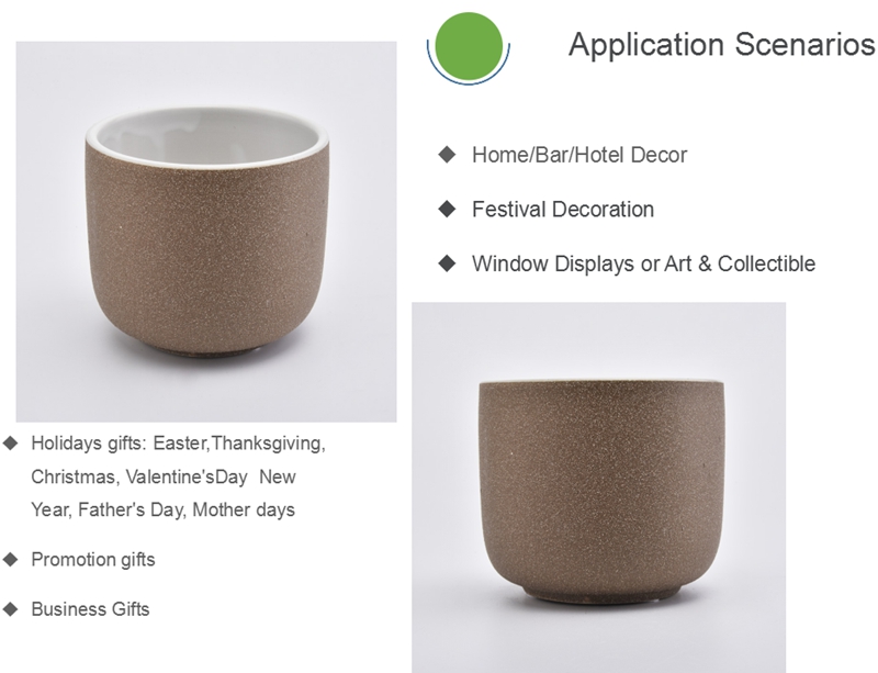 ceramic candlle container