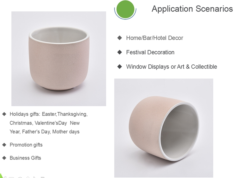 ceramic candlle container