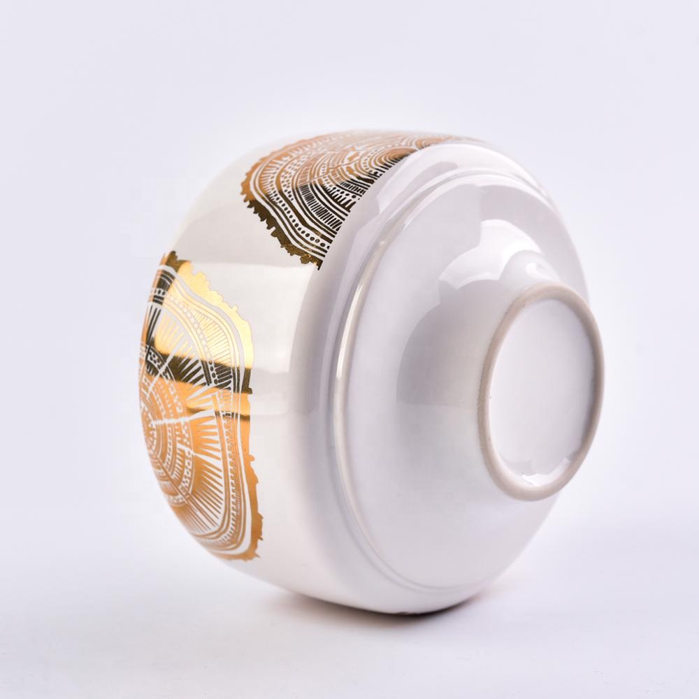 Luxury standing ceramic candle holders for wedding table decoration