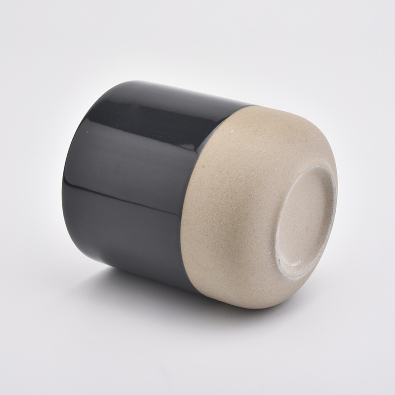 empty ceramic candle holders