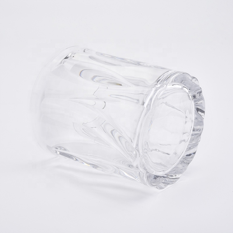 8oz 10oz Wholesales custom crystal empty luxury glass candle jars