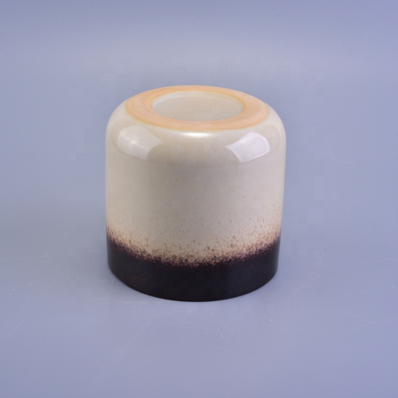 Vintage brown ceramic jars candle 10oz 12oz
