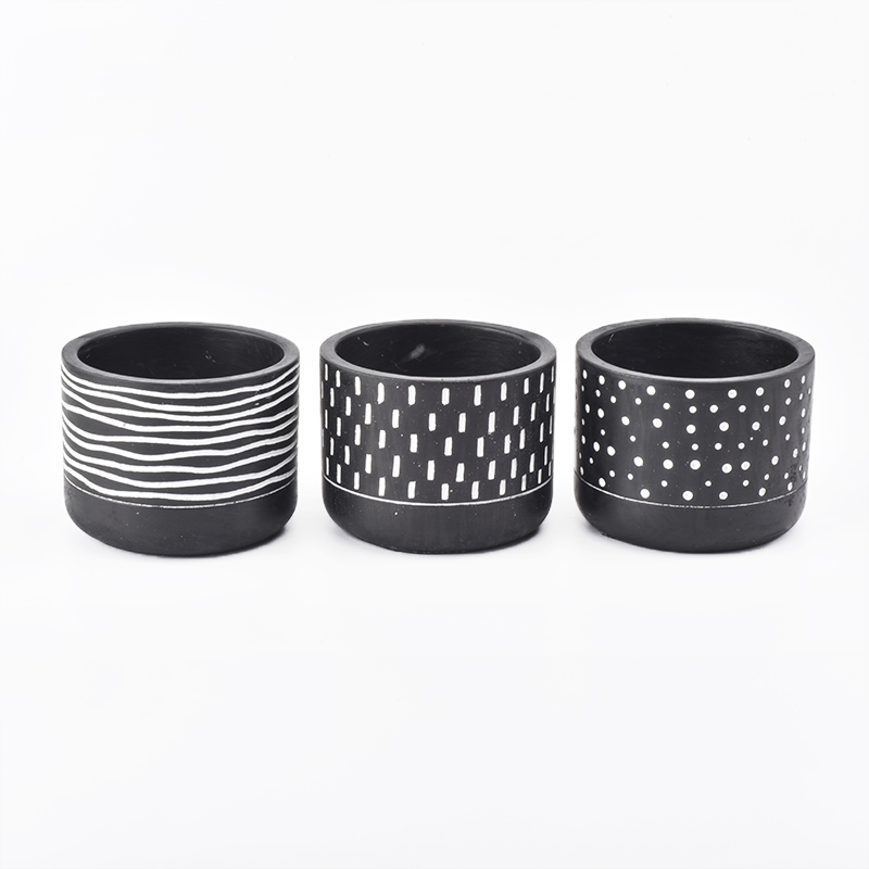 decorative luxury candle jars concrete