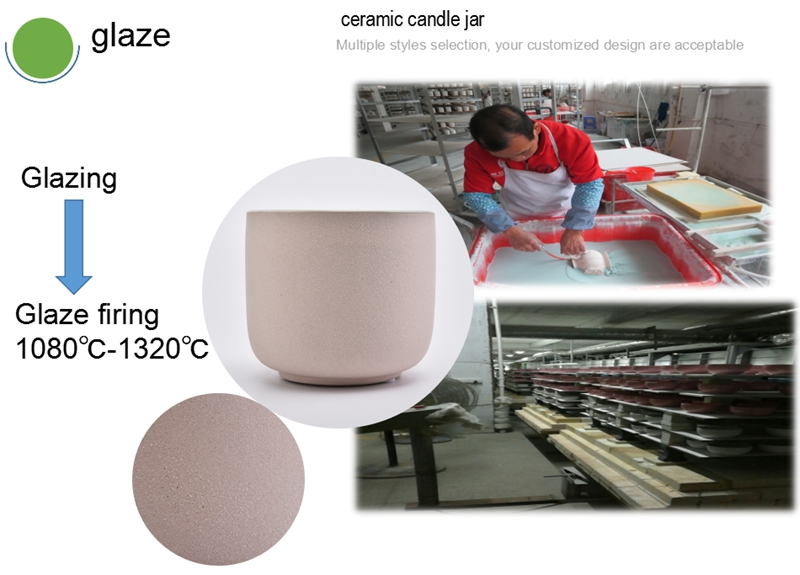 ceramic candlle container