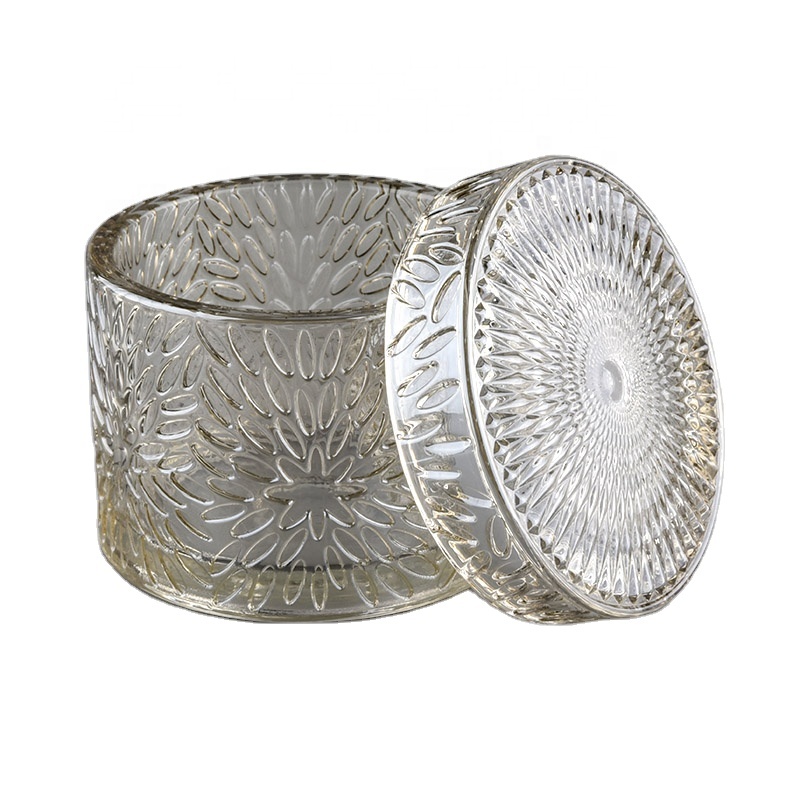 luxury fashion glass candle jar