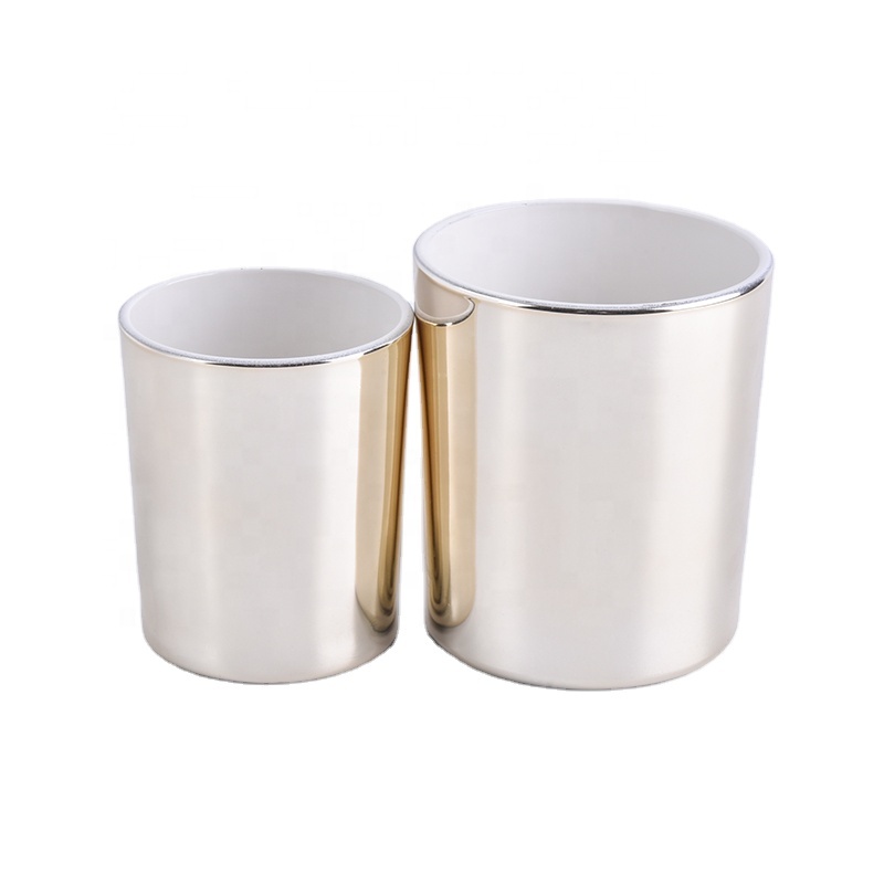 luxury gold votive glass candle jar