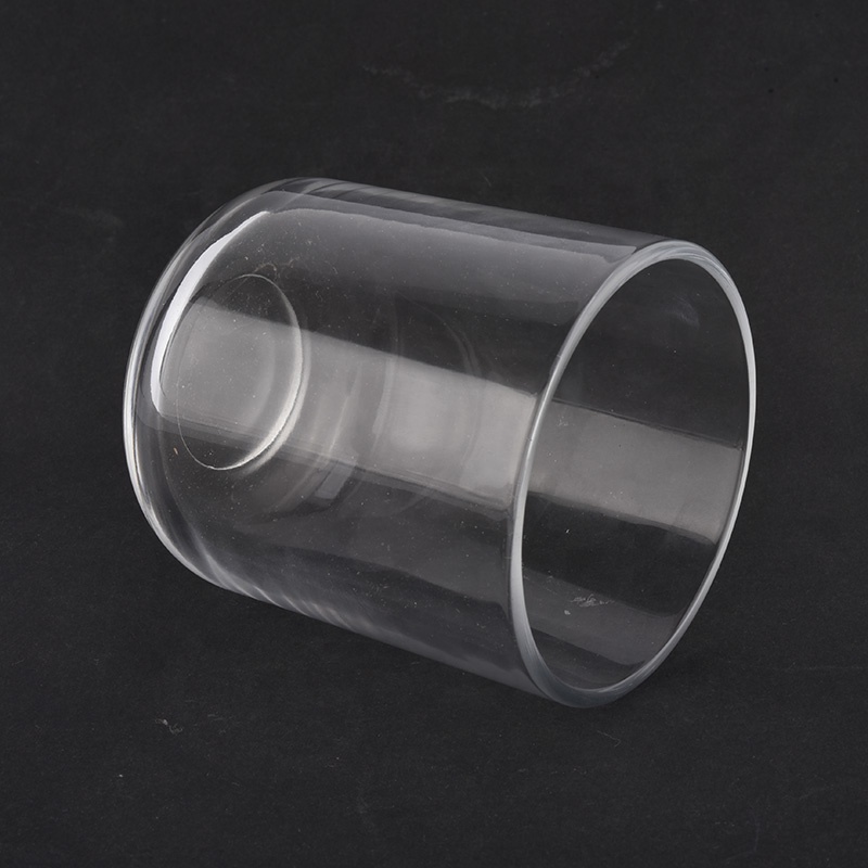luxury round bottom clear glass candle jars