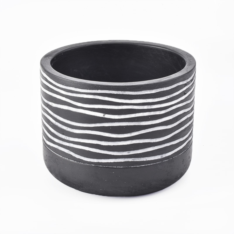 China decorative luxury candle jars concrete manufacturer