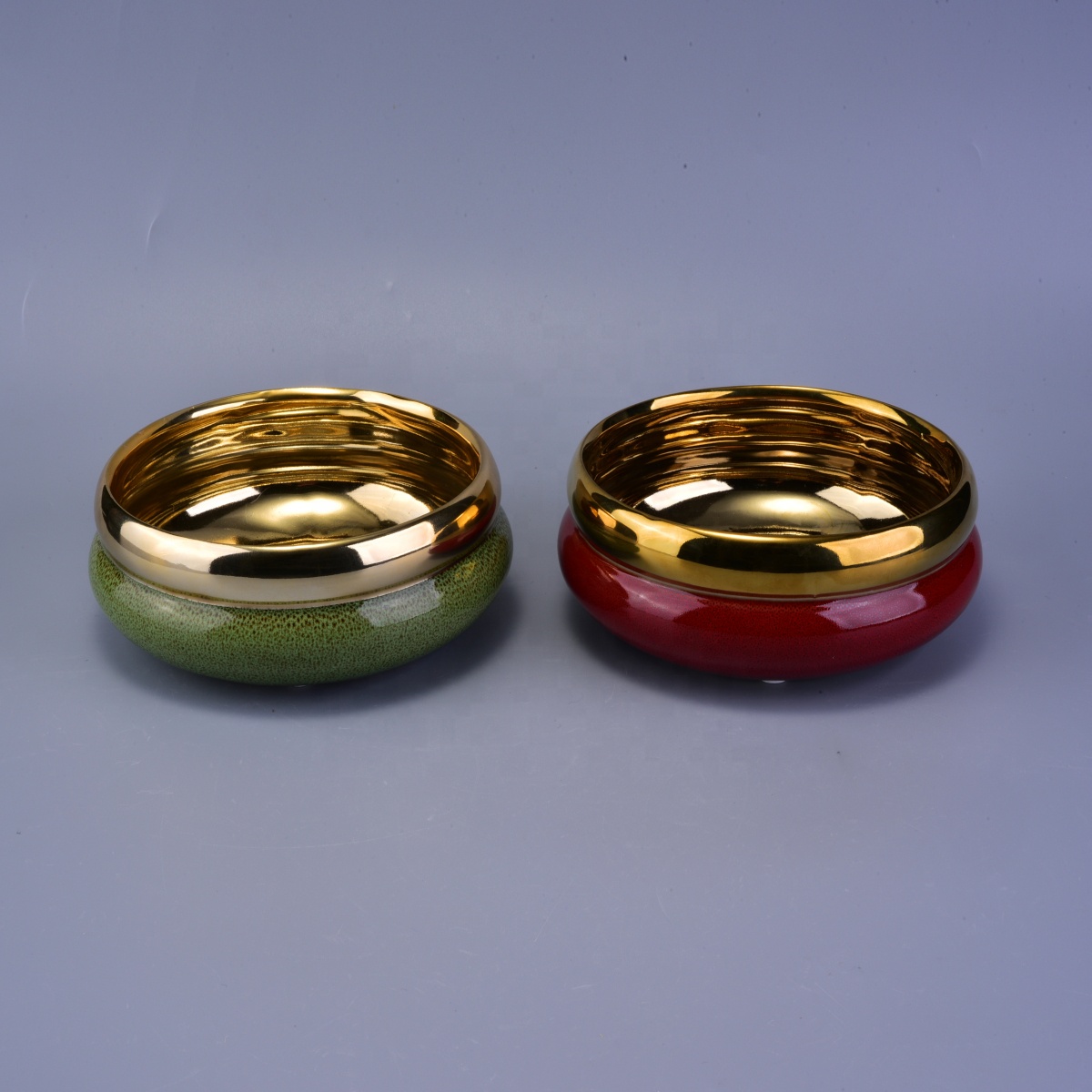 Sunny custom large 3 wick empty ceramic candle holder vessel