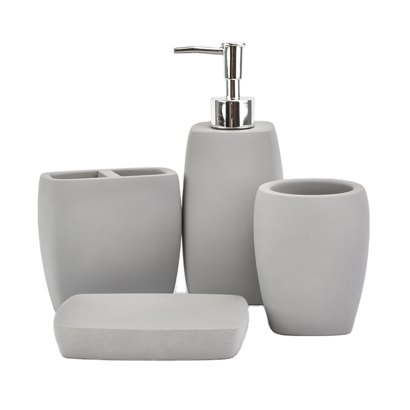 West Elm Metro Cement Bath Accessories