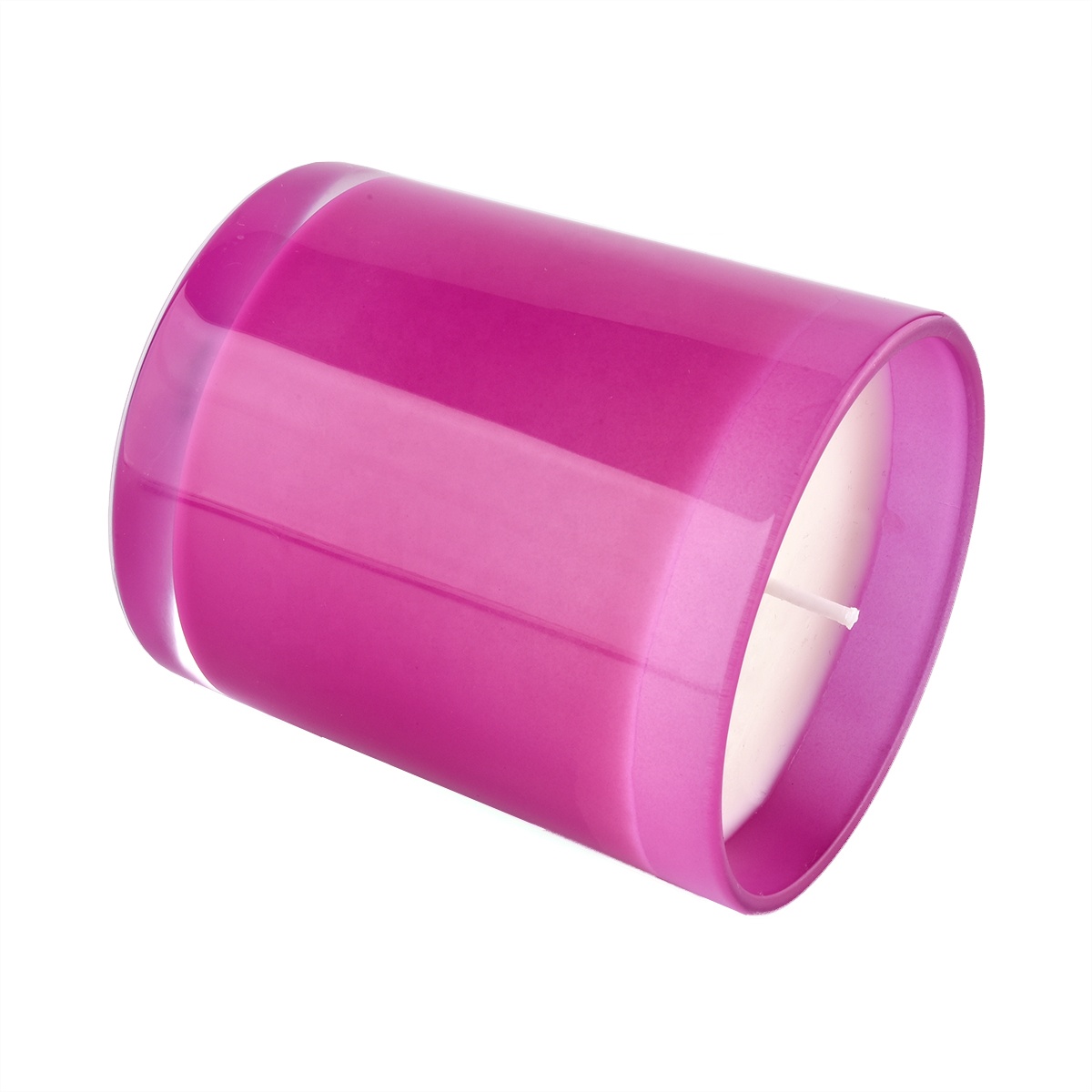 Gradient color glass candle holders for candle wax