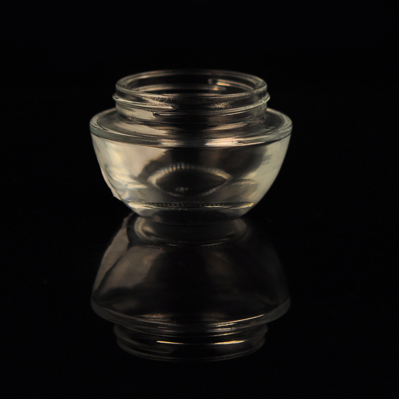 Customized cosmetics packaging 50g 30g clear cosmetic glass jar