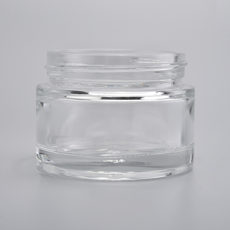 Transparent cream jar cosmetic container package box