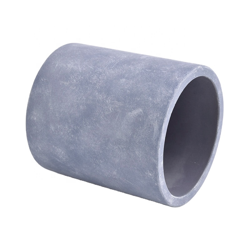 simple luxury cement candle container