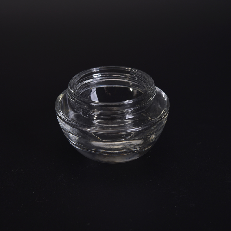 100 g white glass jar with plastic lid