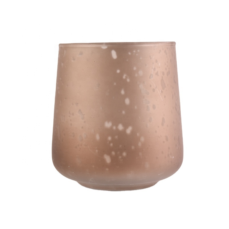 home decor slant glass candle jar