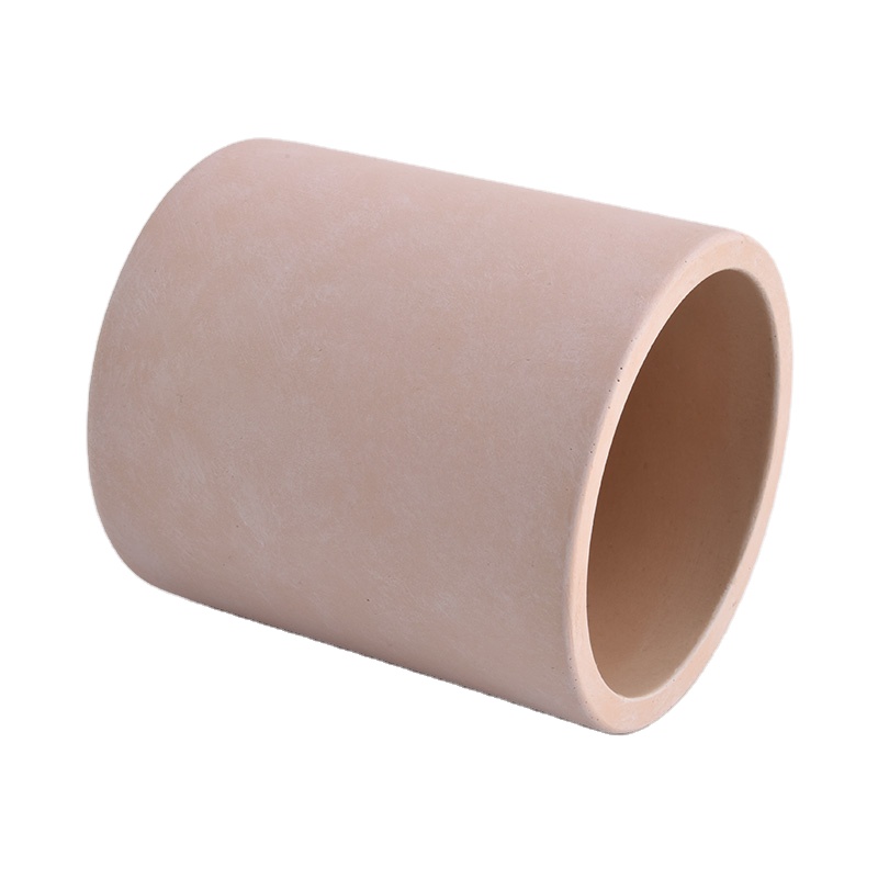 hot sales cylinder color cement candle jar