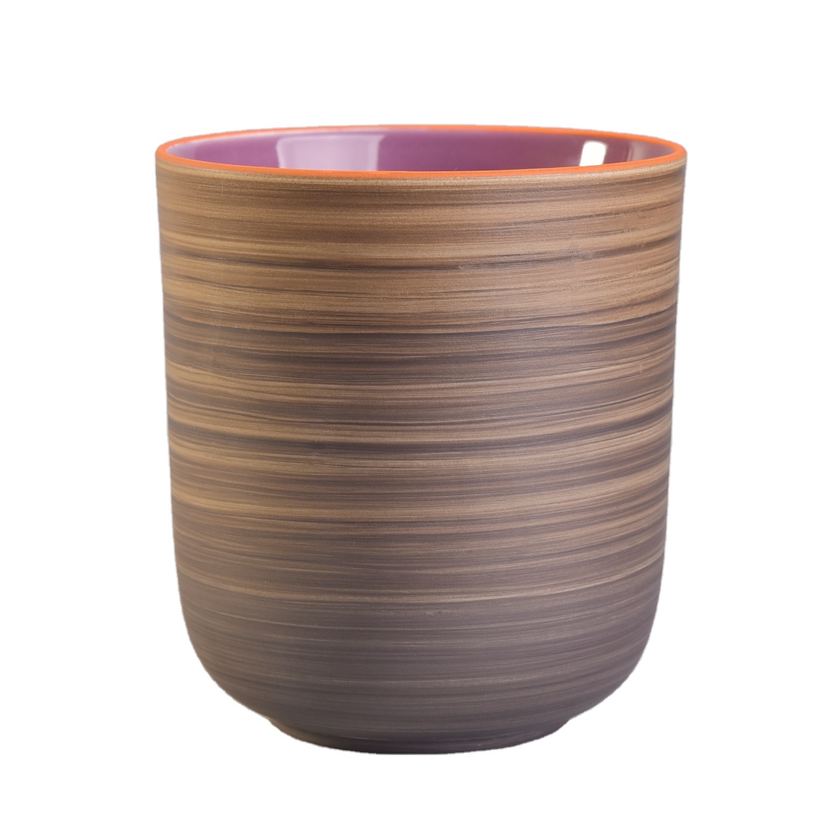 New design amber luxury empty handmade ceramic candle jars 8oz 10oz