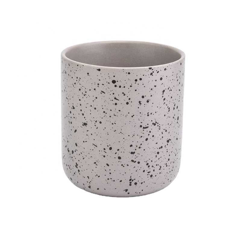 New modern ceramic candle jar