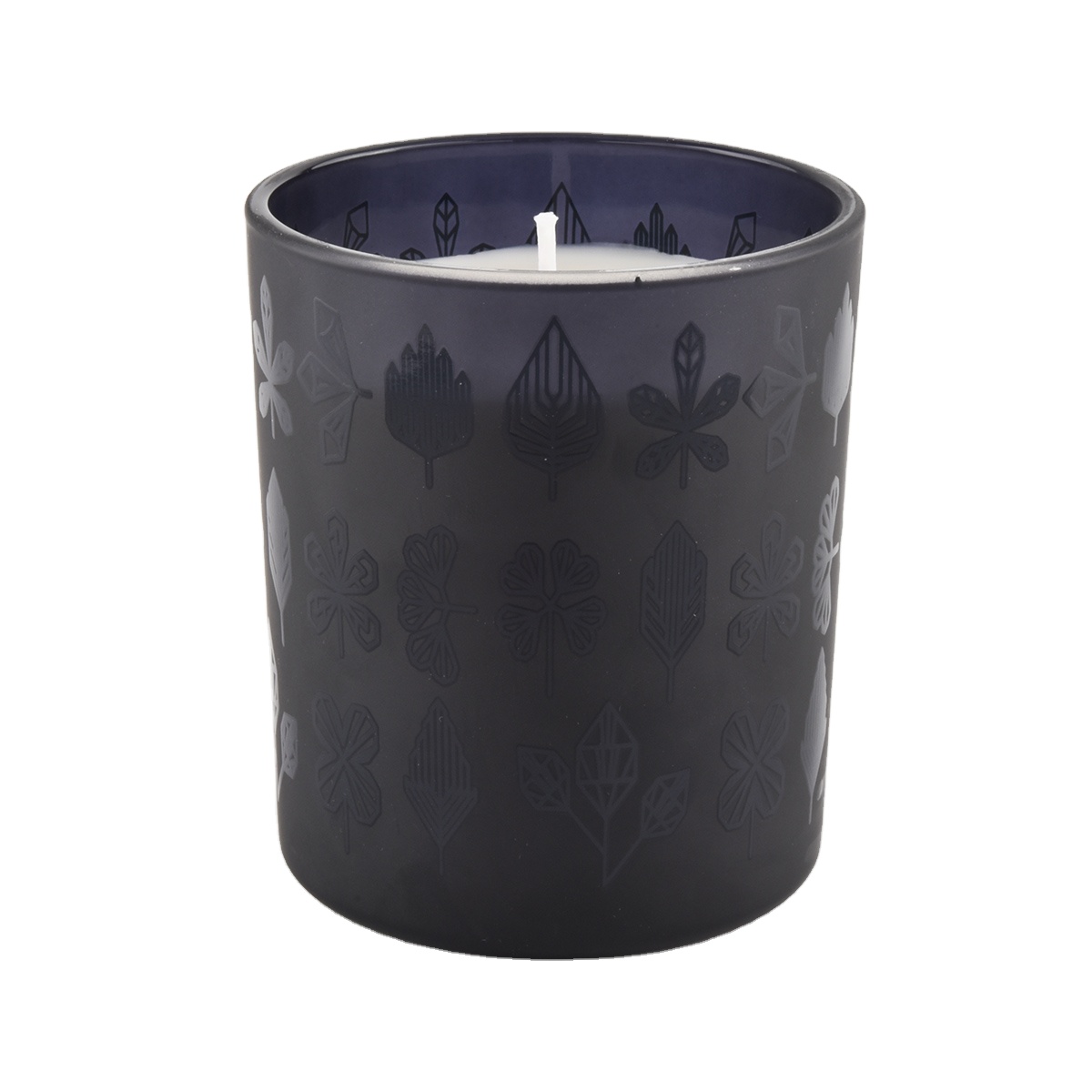 Frosted glass candle holders for home decoration