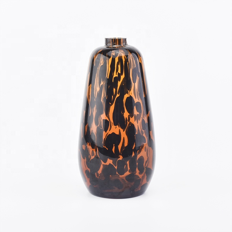 410ml luxury colorful overlay glass diffuser bottle for home decor