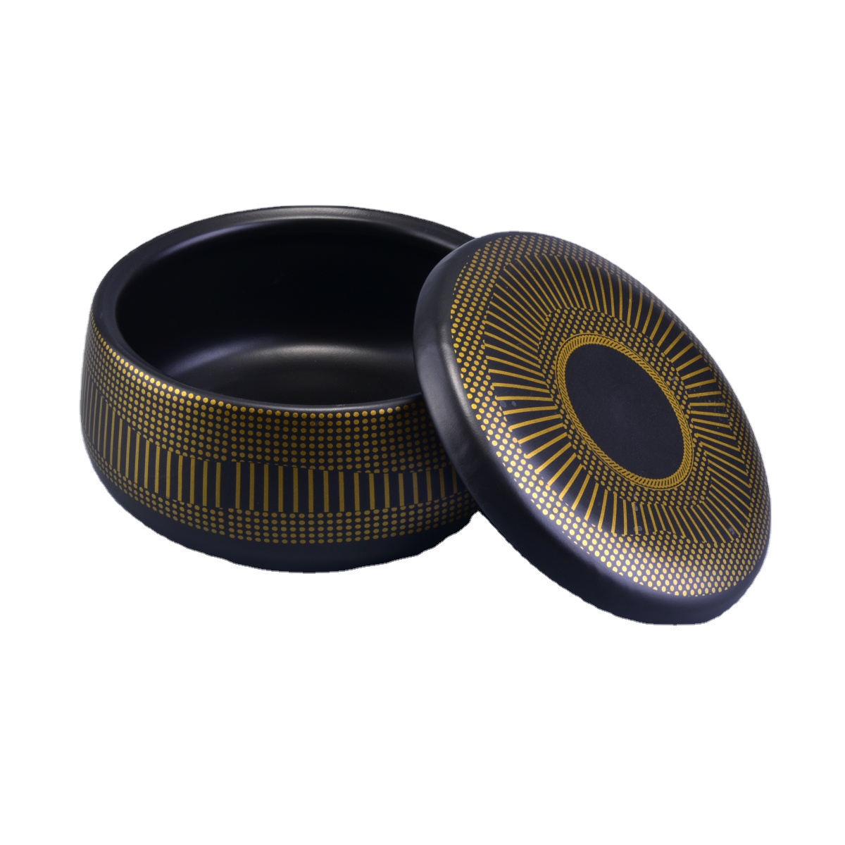 In bulk black luxury candle containers with lid