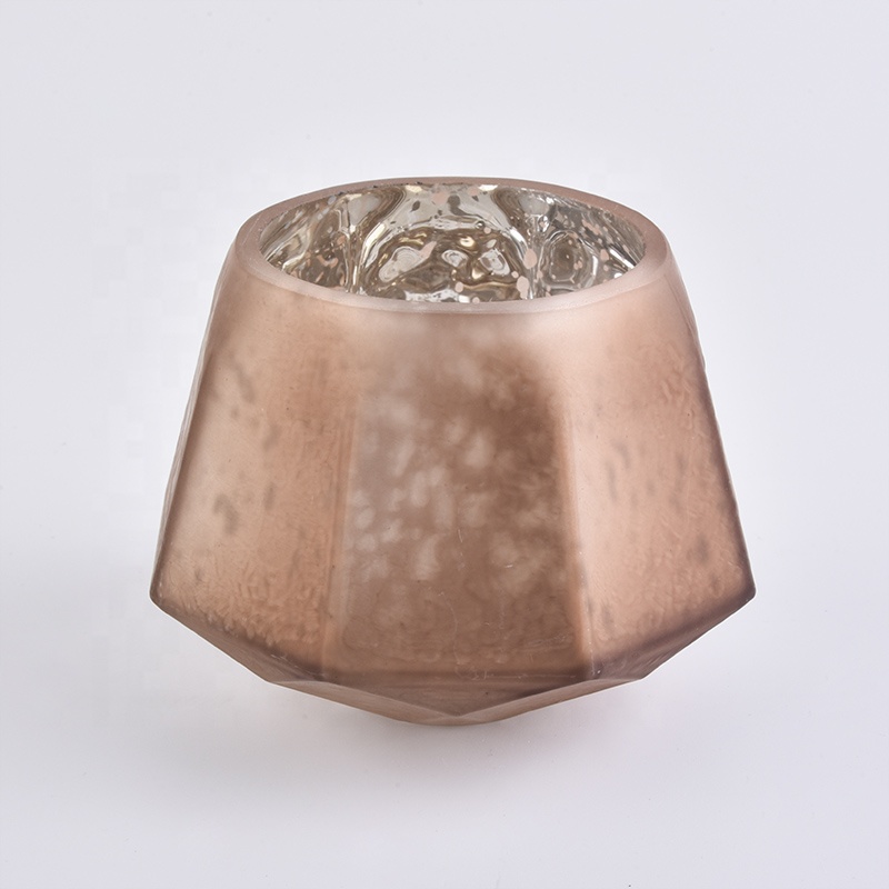 luxury prism glass candle holder