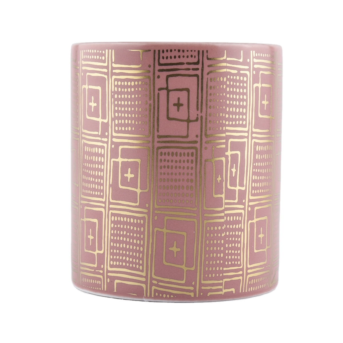 luxury round pottery candle jars