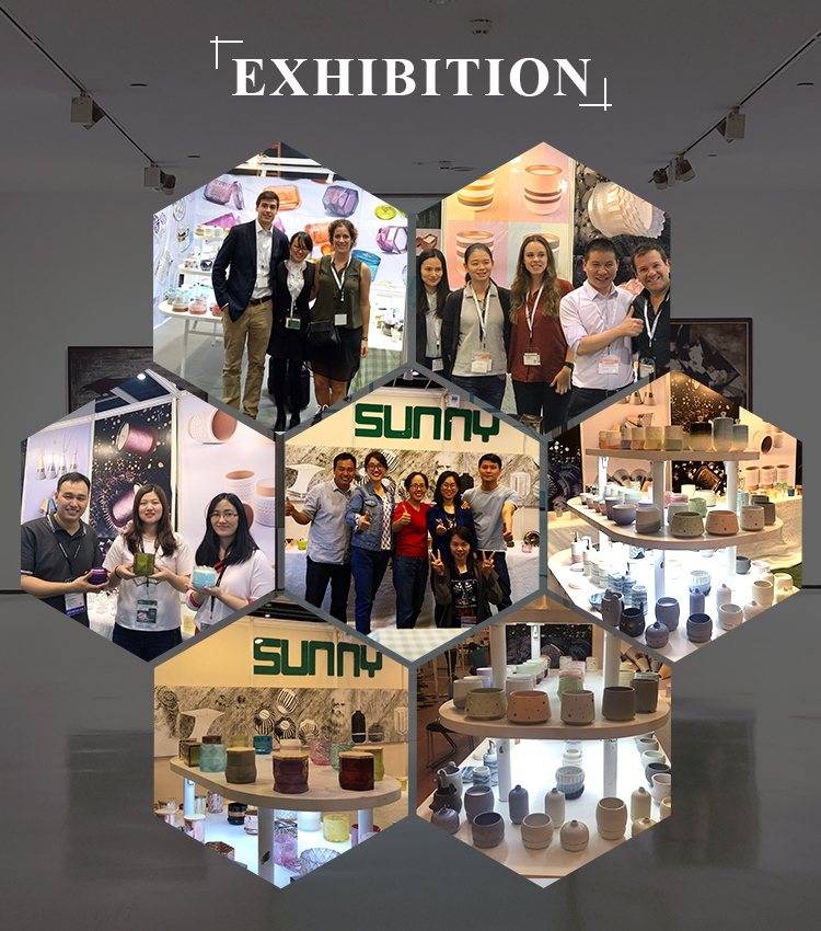 pink ceramic candle jar