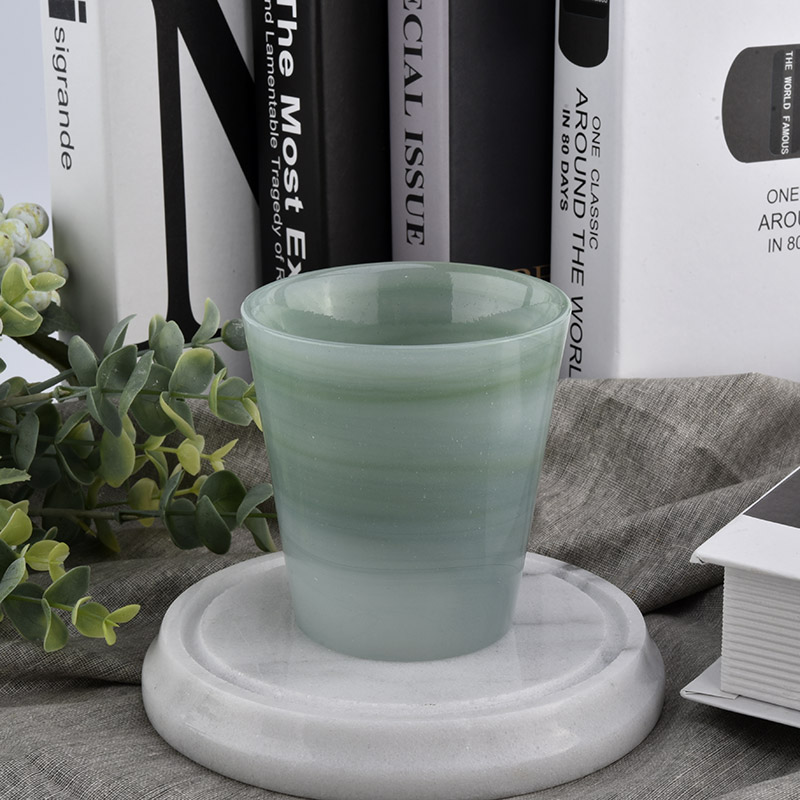 wholesale handmade glass 6 oz candle jar
