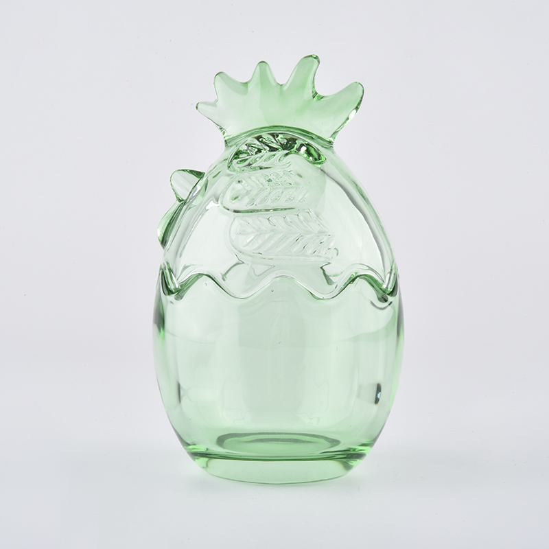 glass candle jar with lid