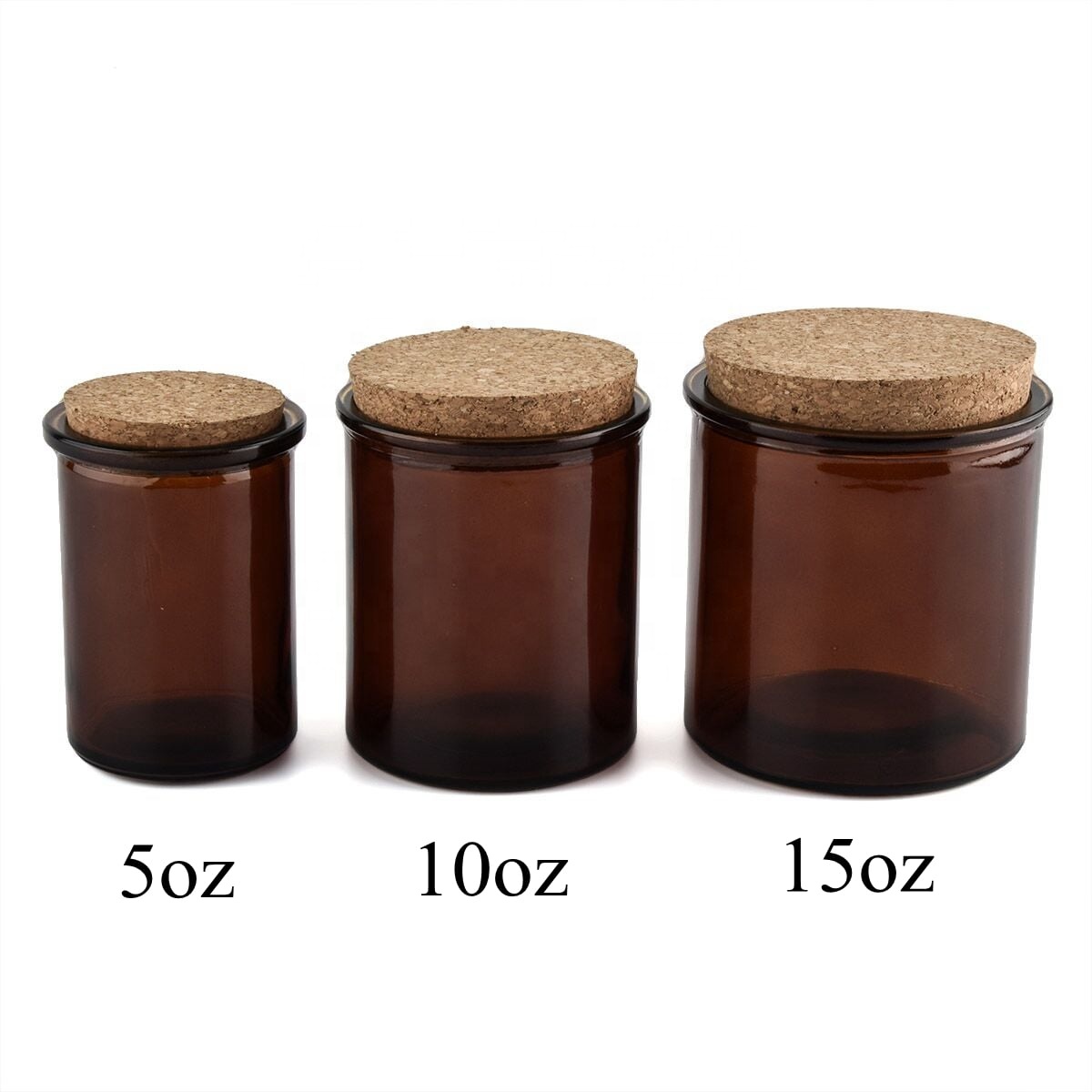 10oz glass candle jar with cork lid for USA market