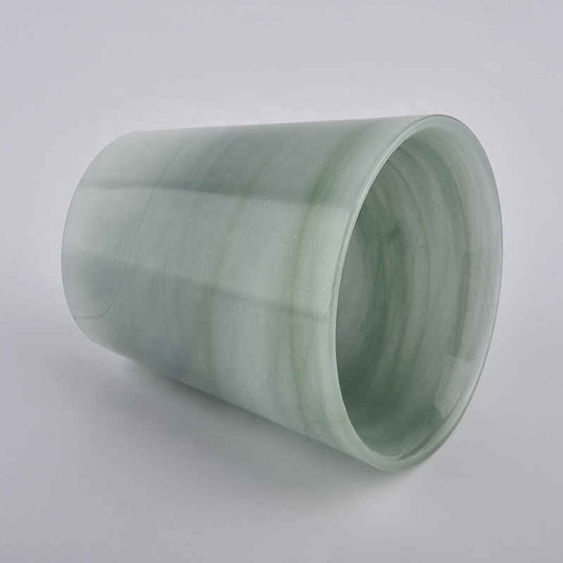 wholesale handmade glass 6 oz candle jar