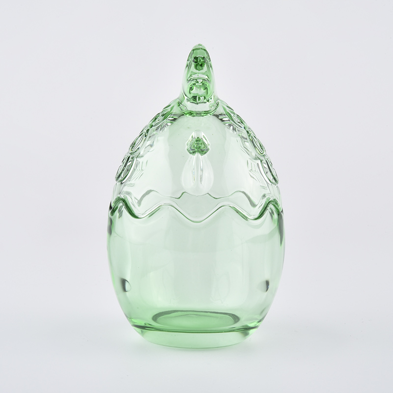 glass candle jar with lid