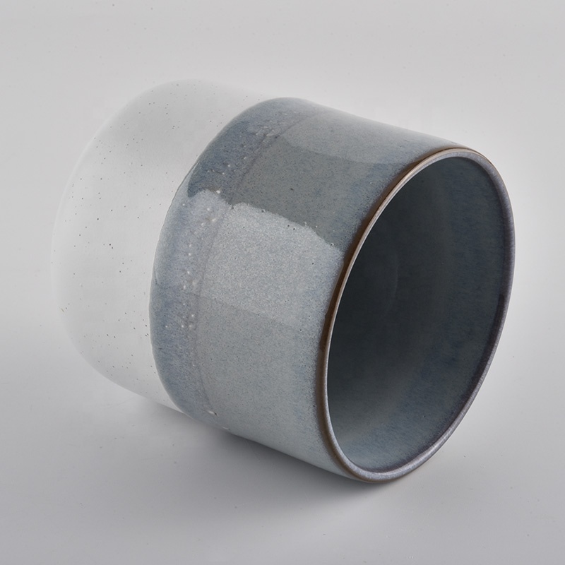 round bottom black glazing color candle making vessels