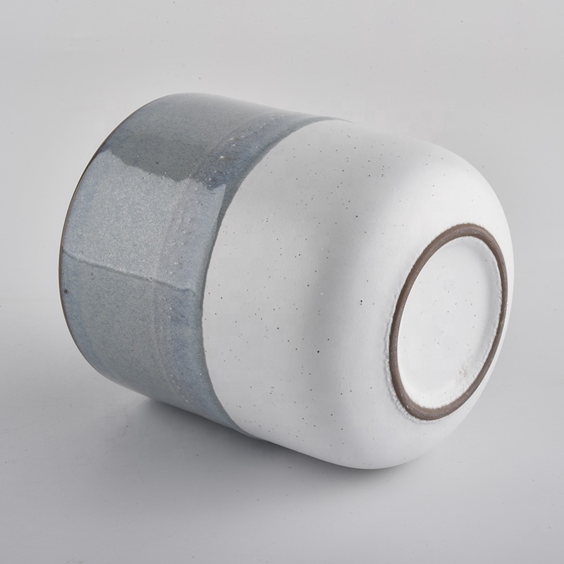 round bottom black glazing color candle making vessels