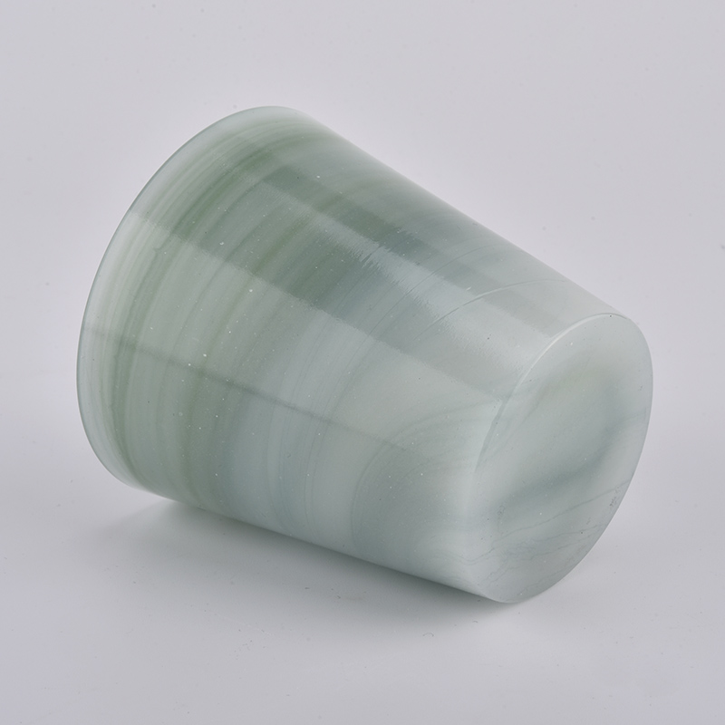 wholesale handmade glass 6 oz candle jar