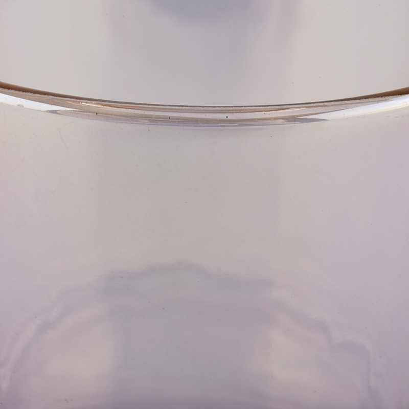 Shiny spraying color glass candle jar from Sunny Glassware
