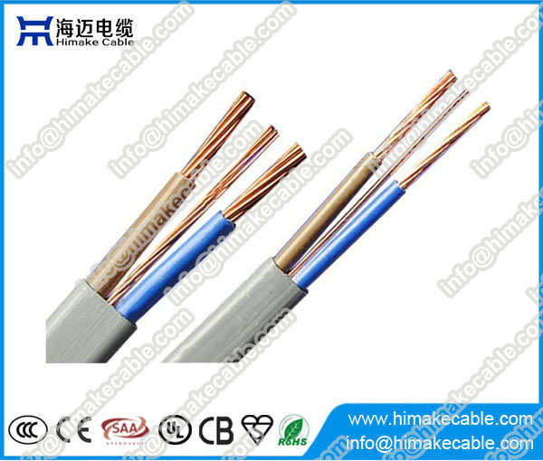 3 cores Copper or CCA conductor flat electrical cable China factory