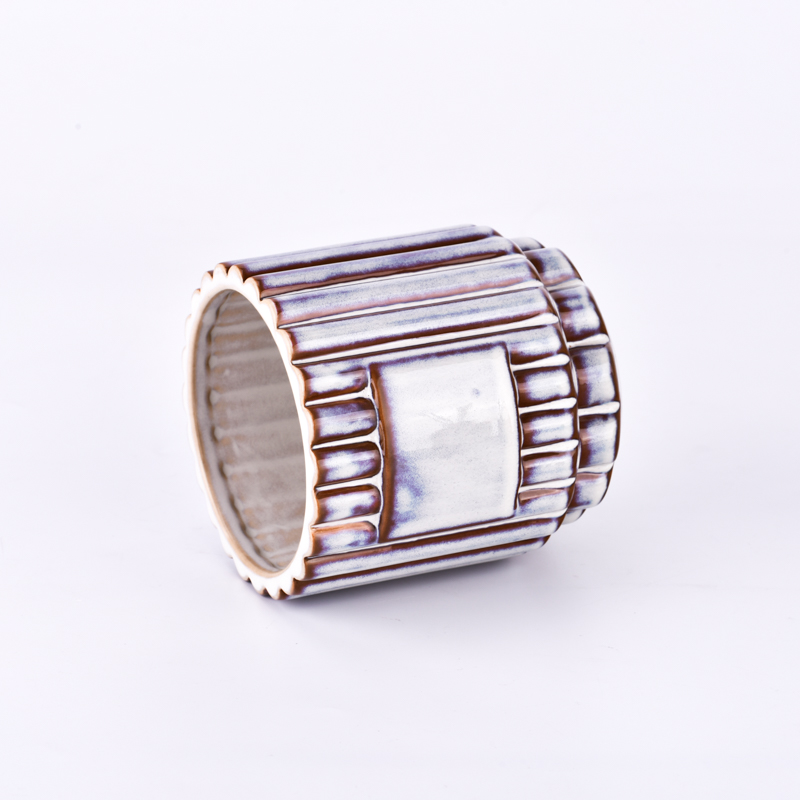 卸売10オンス12オンスのセラミックキャンドルコンテナ