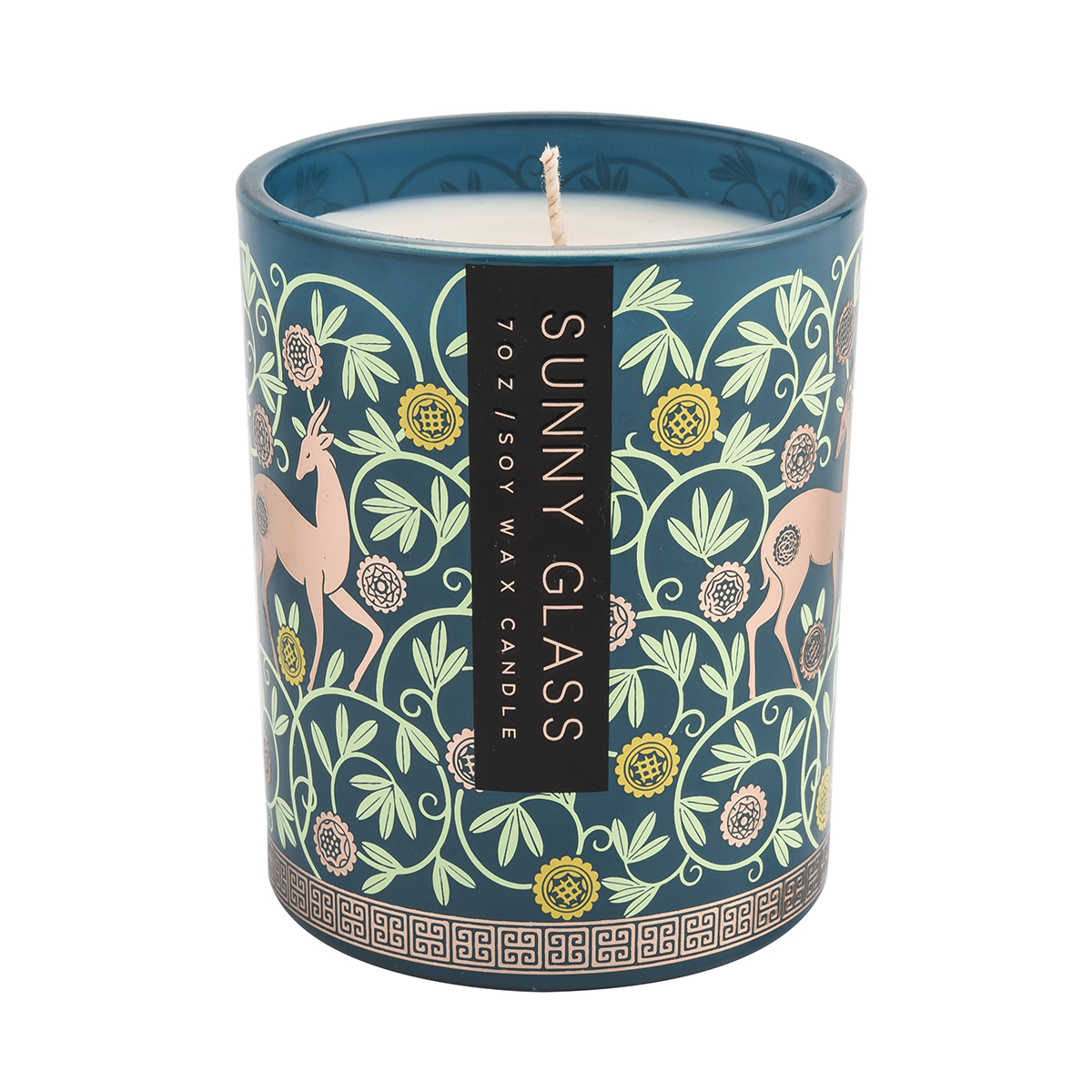 Стеклянная наклейка с печатью. Красивая изготовленная на заказ наклейка. Стеклянные банки для свечей. Стекло для свечей.